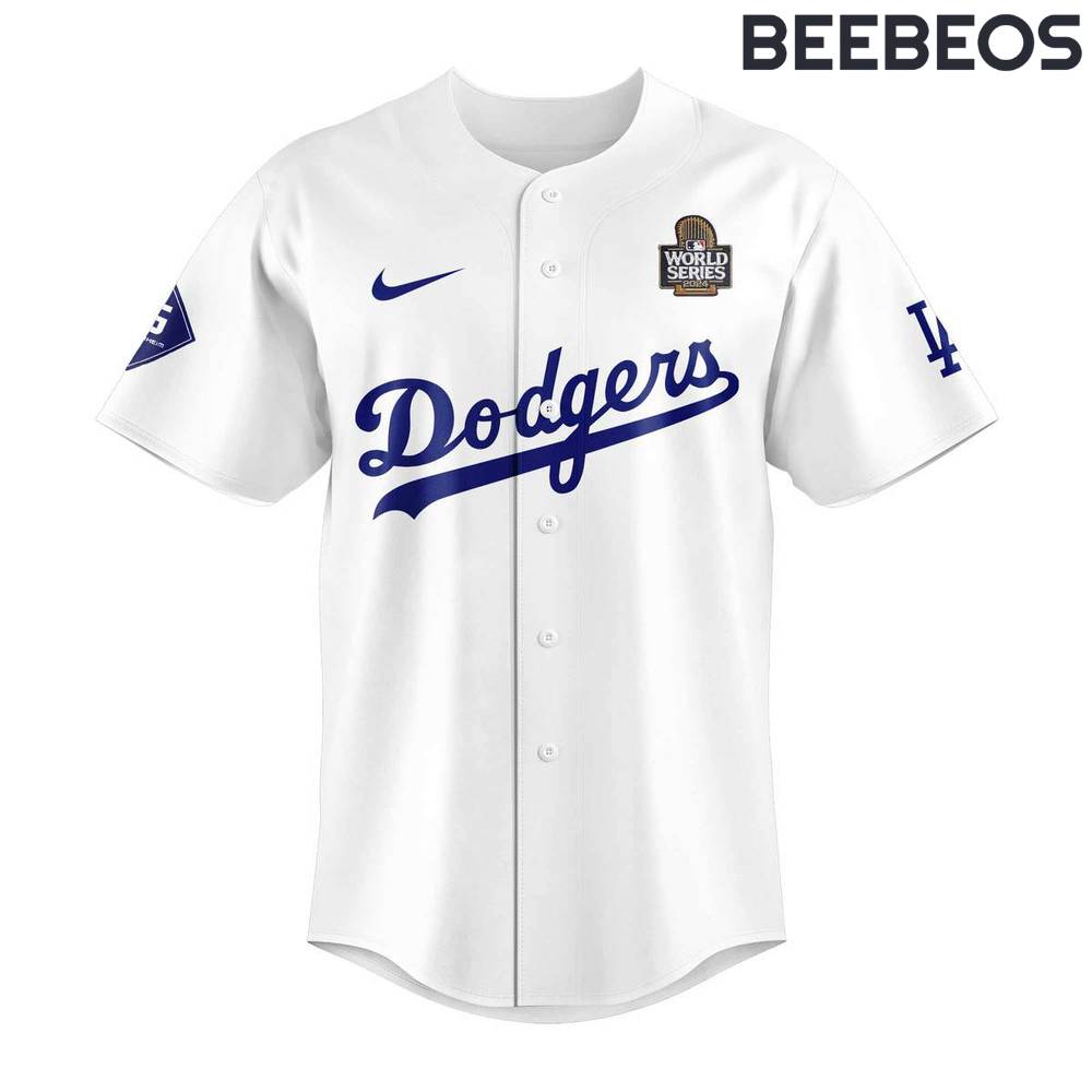 Los Angeles Dodgers 2024 World Series Champions Limited Edition White Jersey