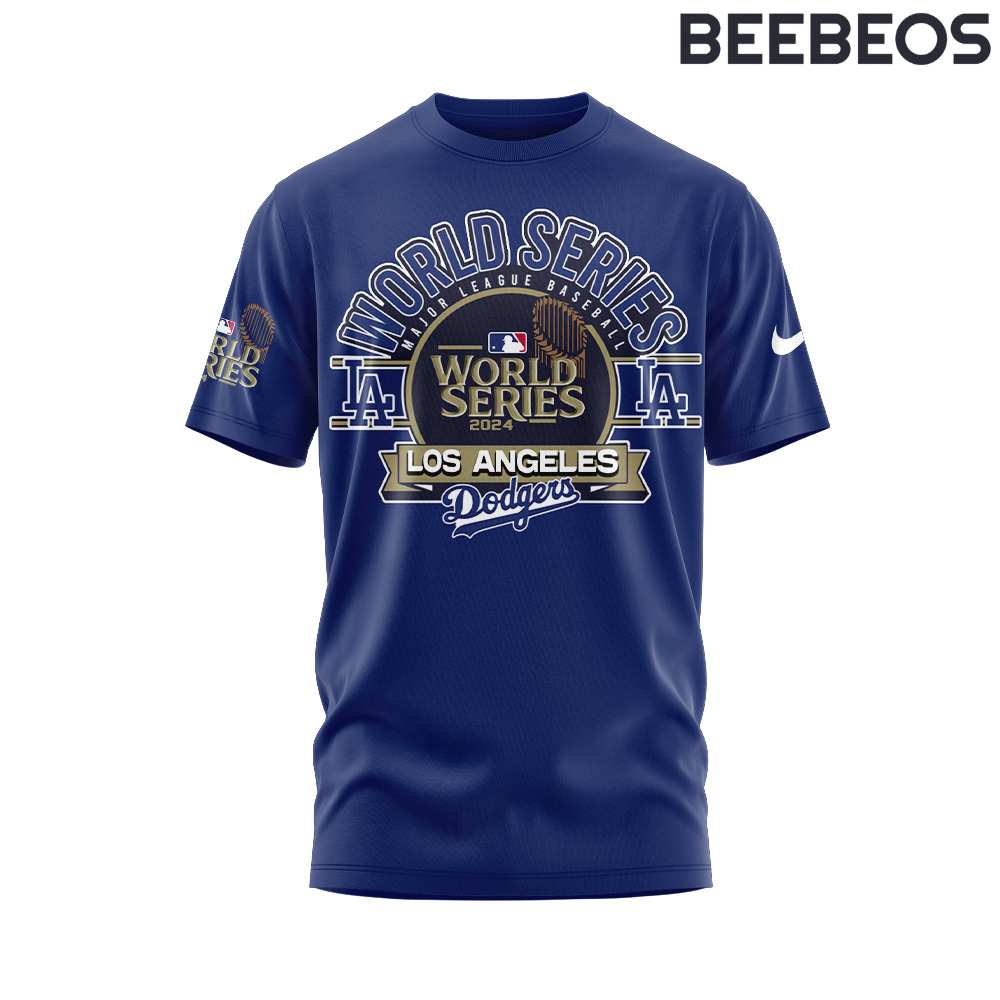 Los Angeles Dodgers 2024 World Series Champions Royal Blue T-Shirt