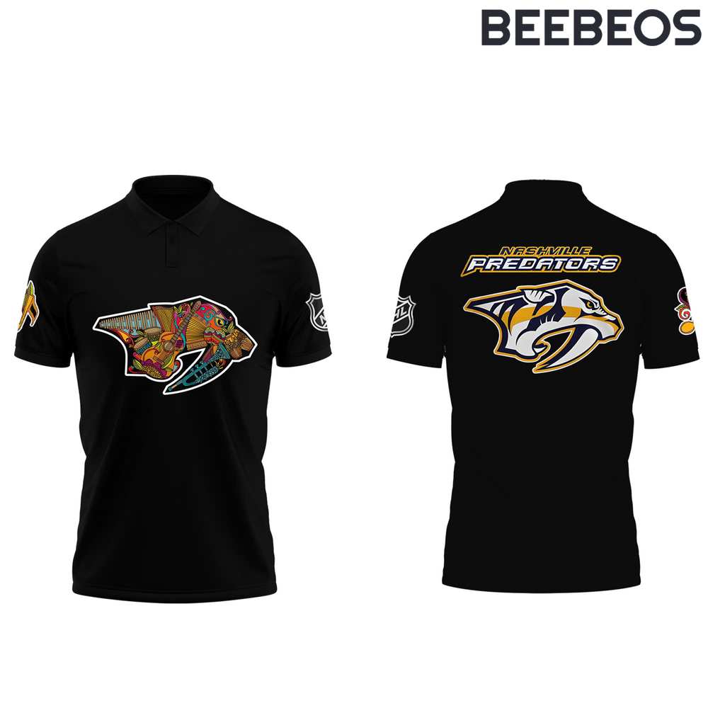 Nashville Predators Hispanic Music Heritage Night 2024 Polo Shirt