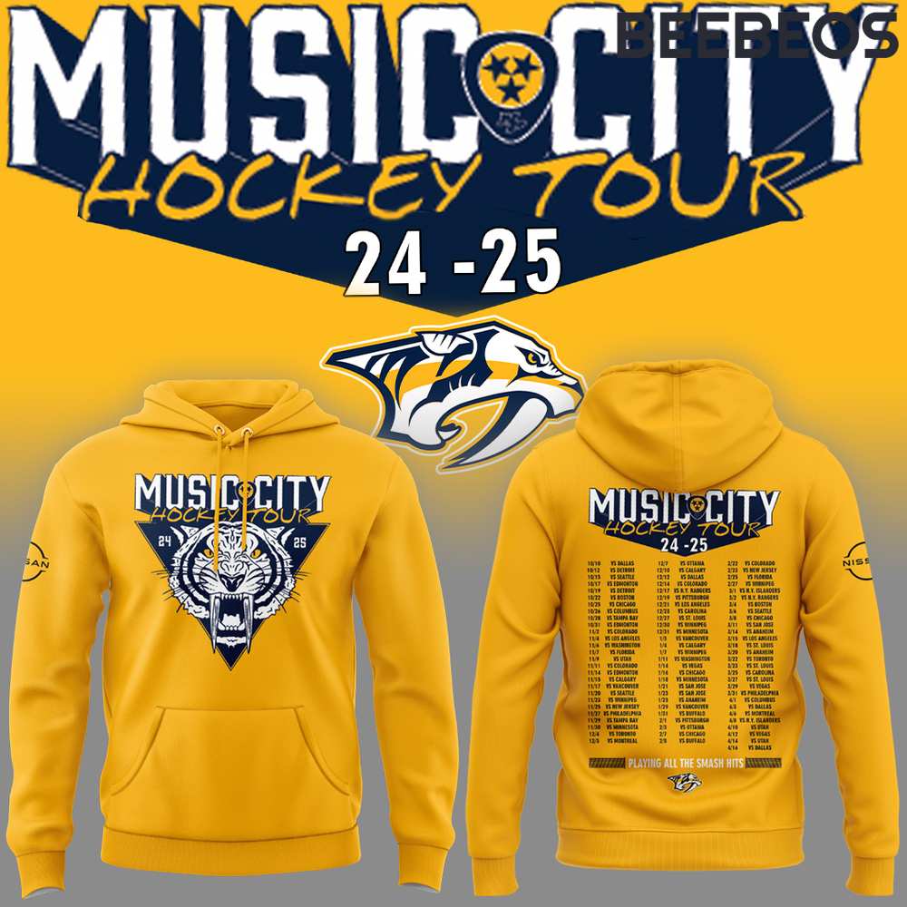 Nashville Predators Music City Hockey Tour Hoodie