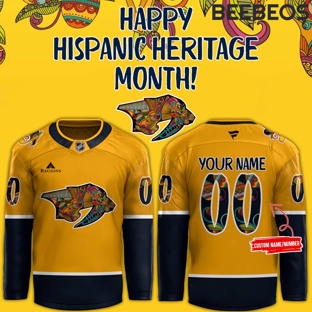 Nashville Predators x Hispanic Music Heritage Night 2024 Hockey Jersey