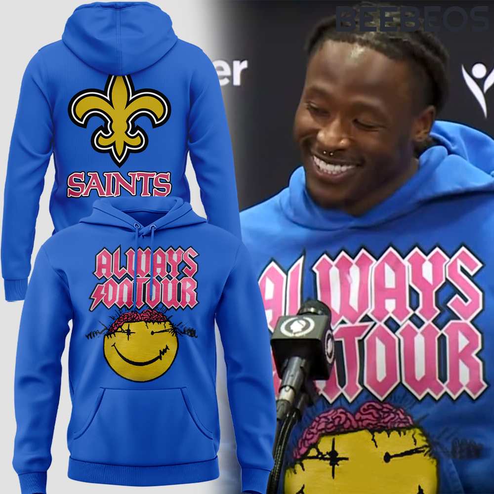 New Orleans Saints Alvin Kamara Always on Tour Hoodie