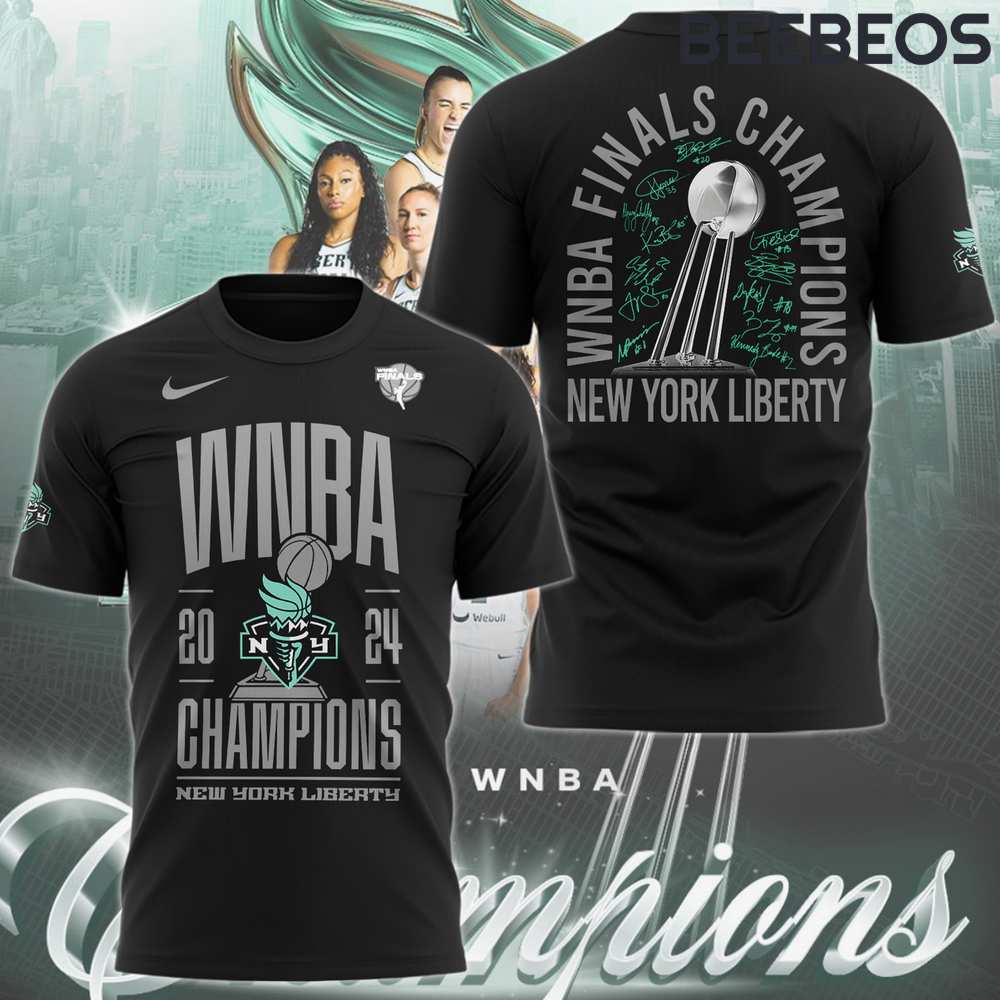 New York Liberty WNBA 2024 Champions History Made T-Shirt