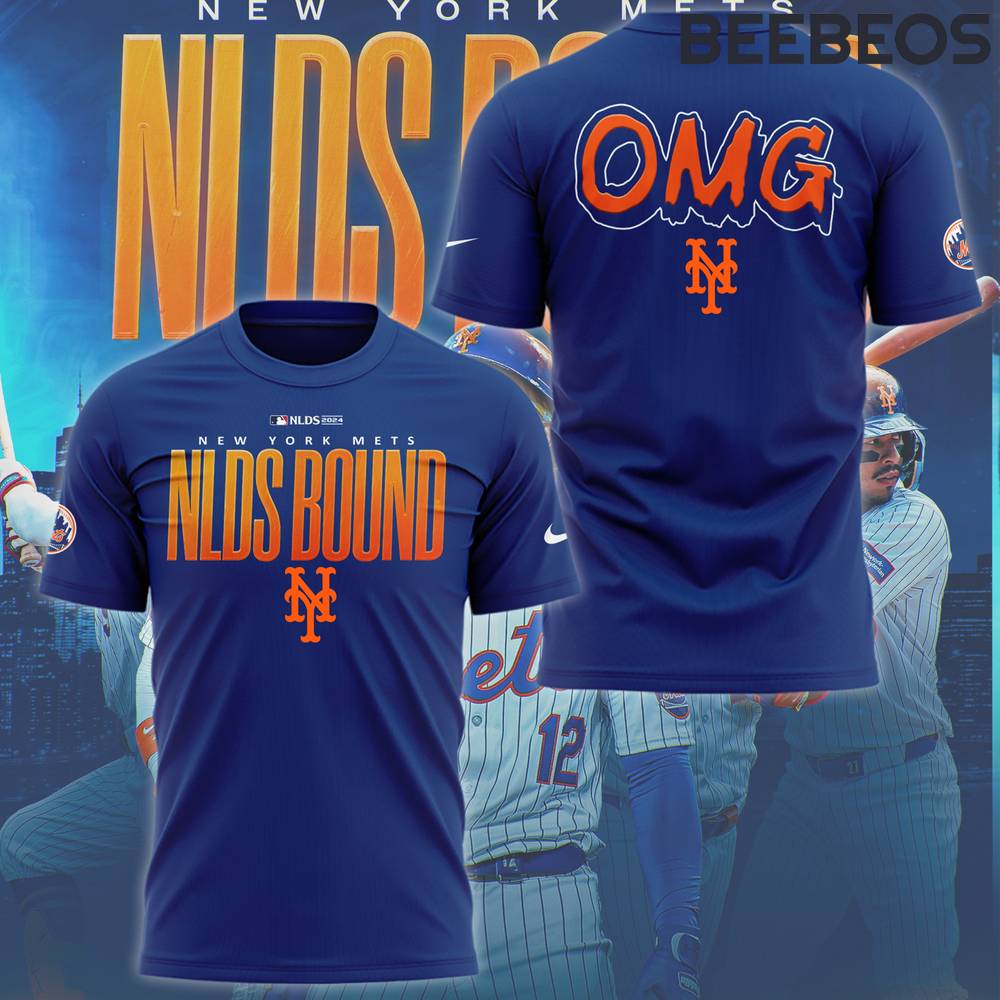 New York Mets NLCS Bound 2024 Blue T-Shirt