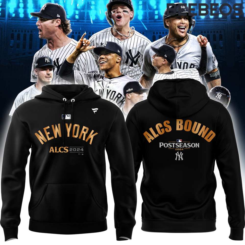 New York Yankees ALCS 2024 White Hoodie