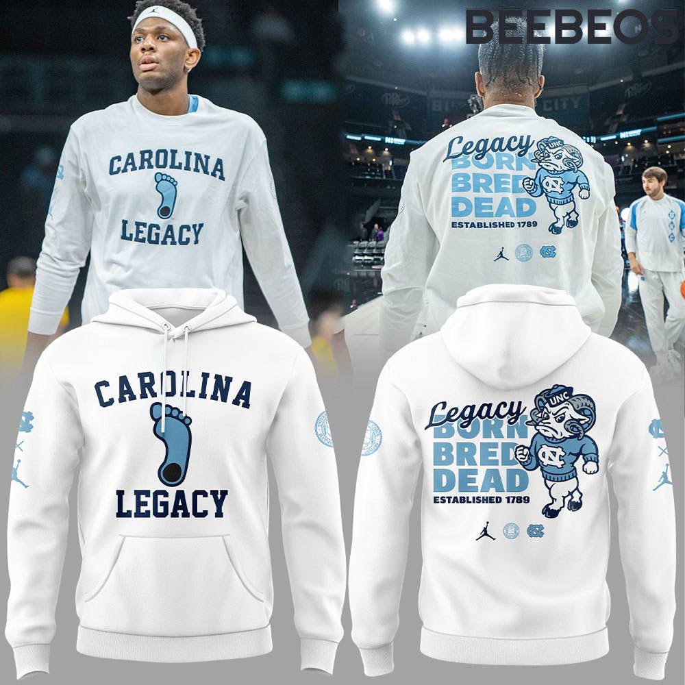 North Carolina Tar Heels Basketball Navy Hoodie