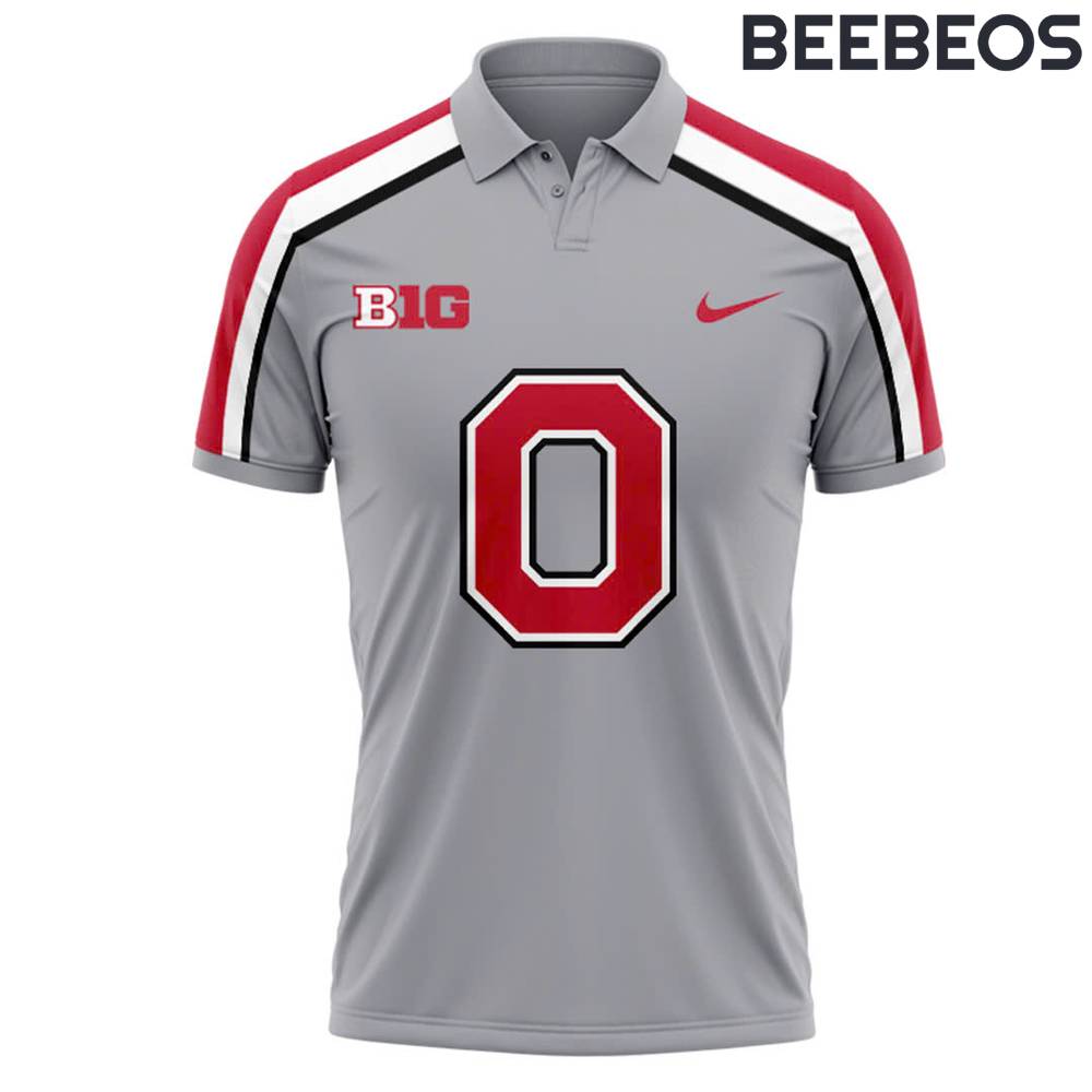 Ohio State Buckeyes Grey Game Polo Shirt