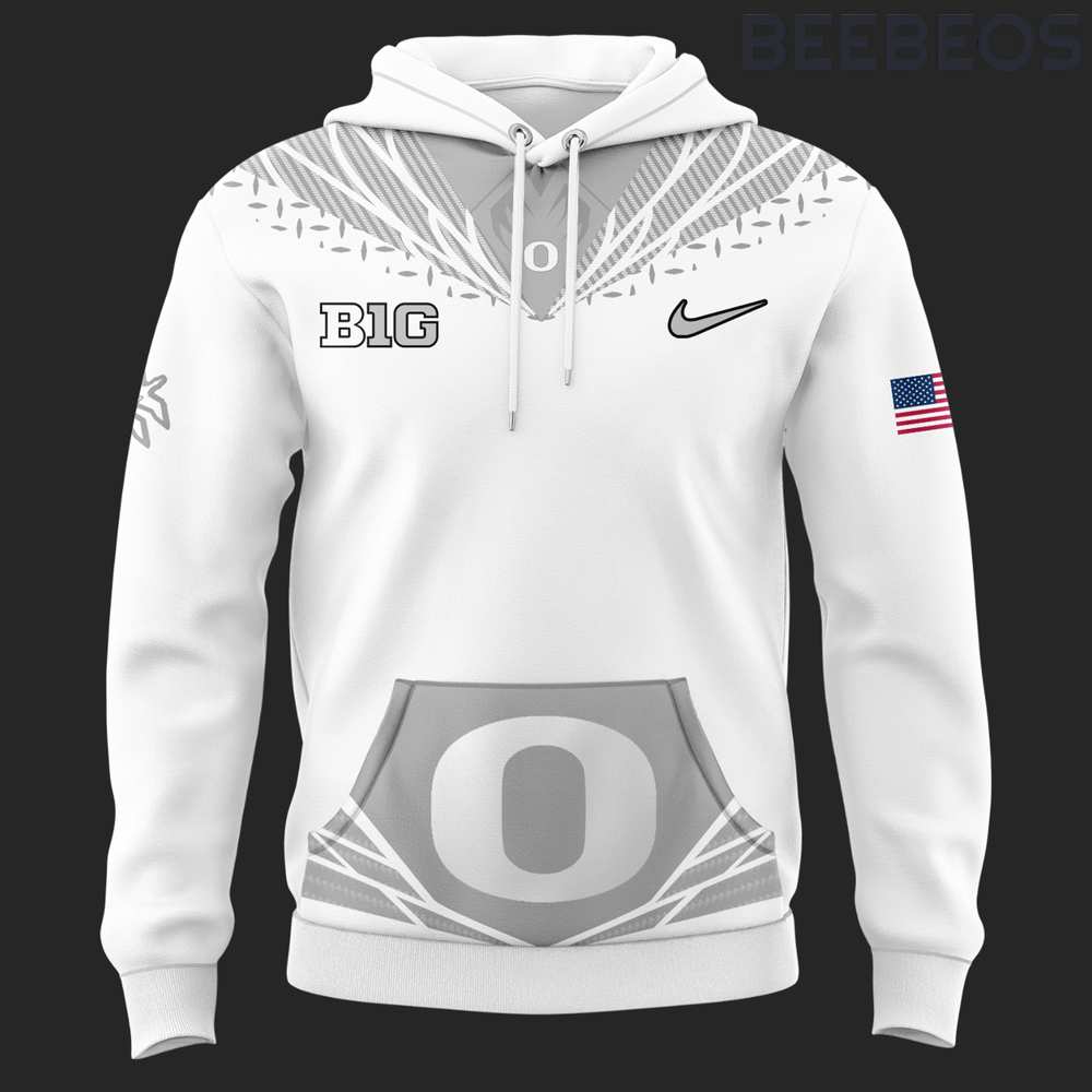 Oregon Ducks “Generation O Warp Speed” 2024 White Hoodie