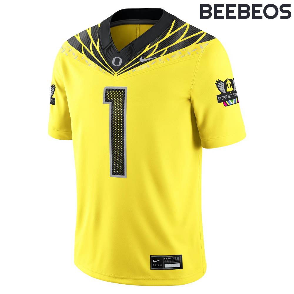 Oregon Ducks Stomp Out Cancer Alternate Football Jersey