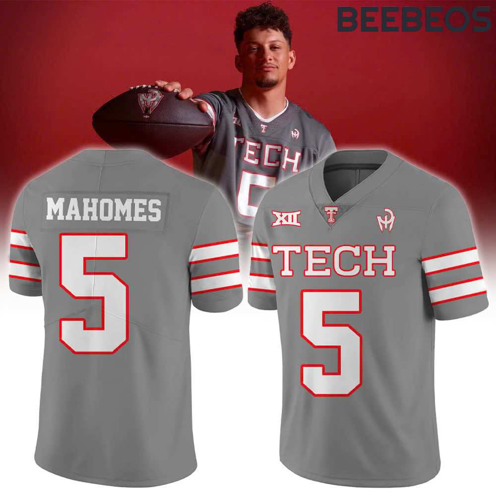 Patrick Mahomes x Texas Tech Football “Galvanized” Football Jersey