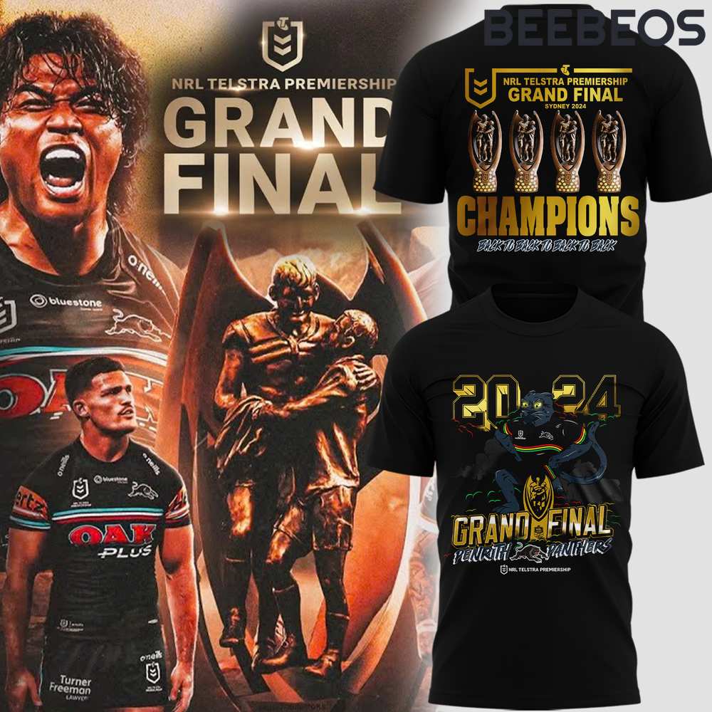 Penrith Panthers 2024 NRL Grand Final Champions Back to Back T-Shirt