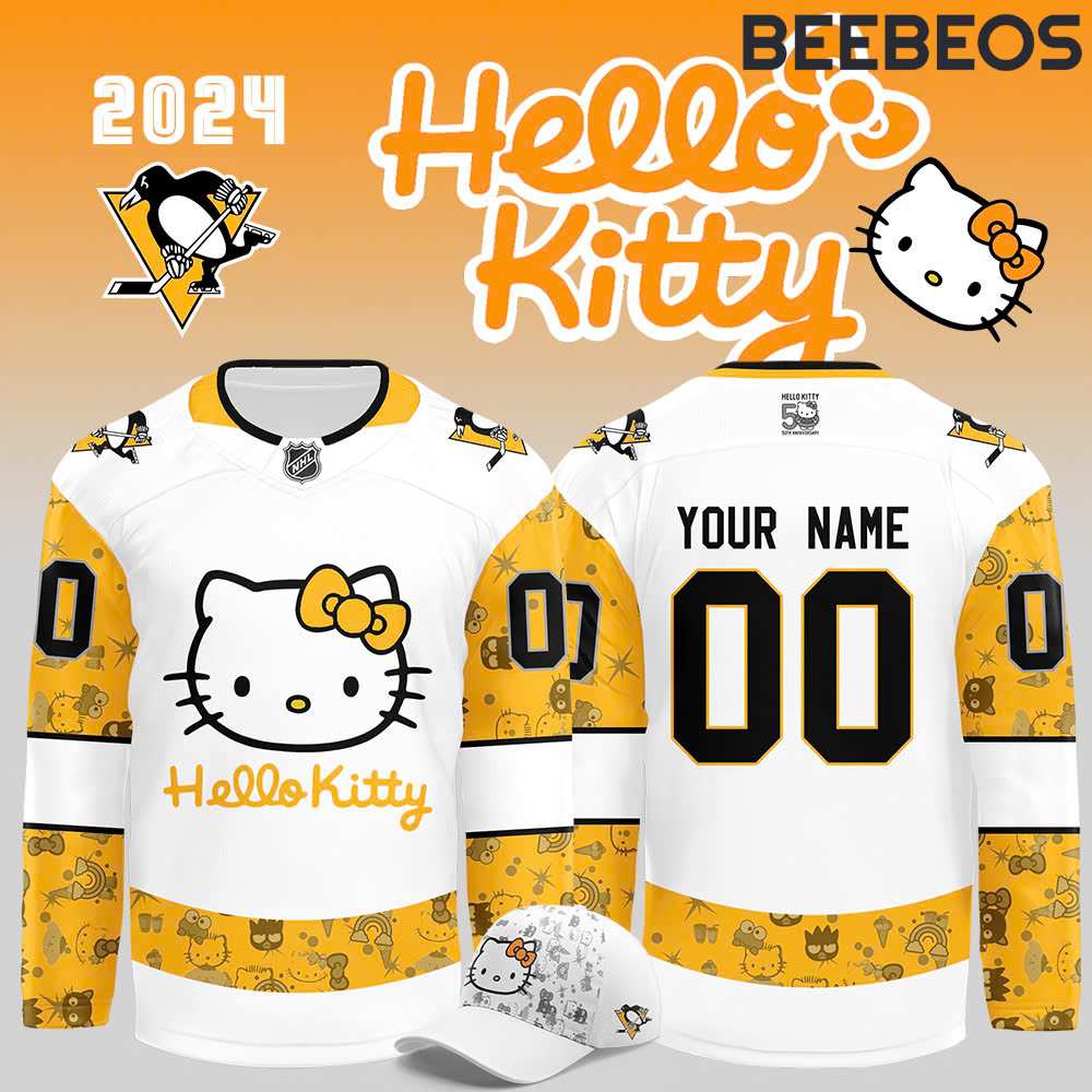 Pittsburgh Penguins x Hello Kitty 50th Anniversary Hockey Jersey