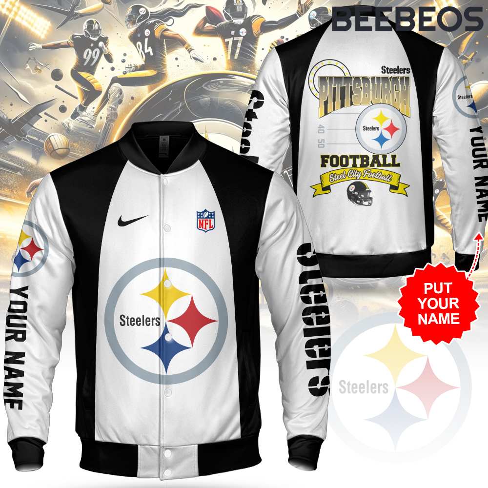 Pittsburgh Steelers NFL Personalized Bomber Jacket