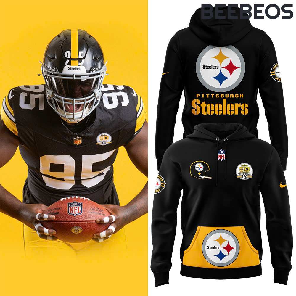 Pittsburgh Steelers Throwback 50th Anniversary Super Bowl Gold Hoodie