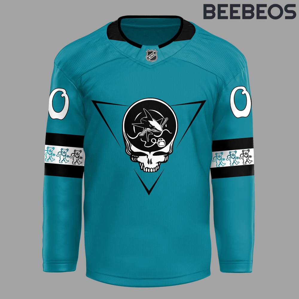 San Jose Sharks Grateful Dead Night Hockey Jersey