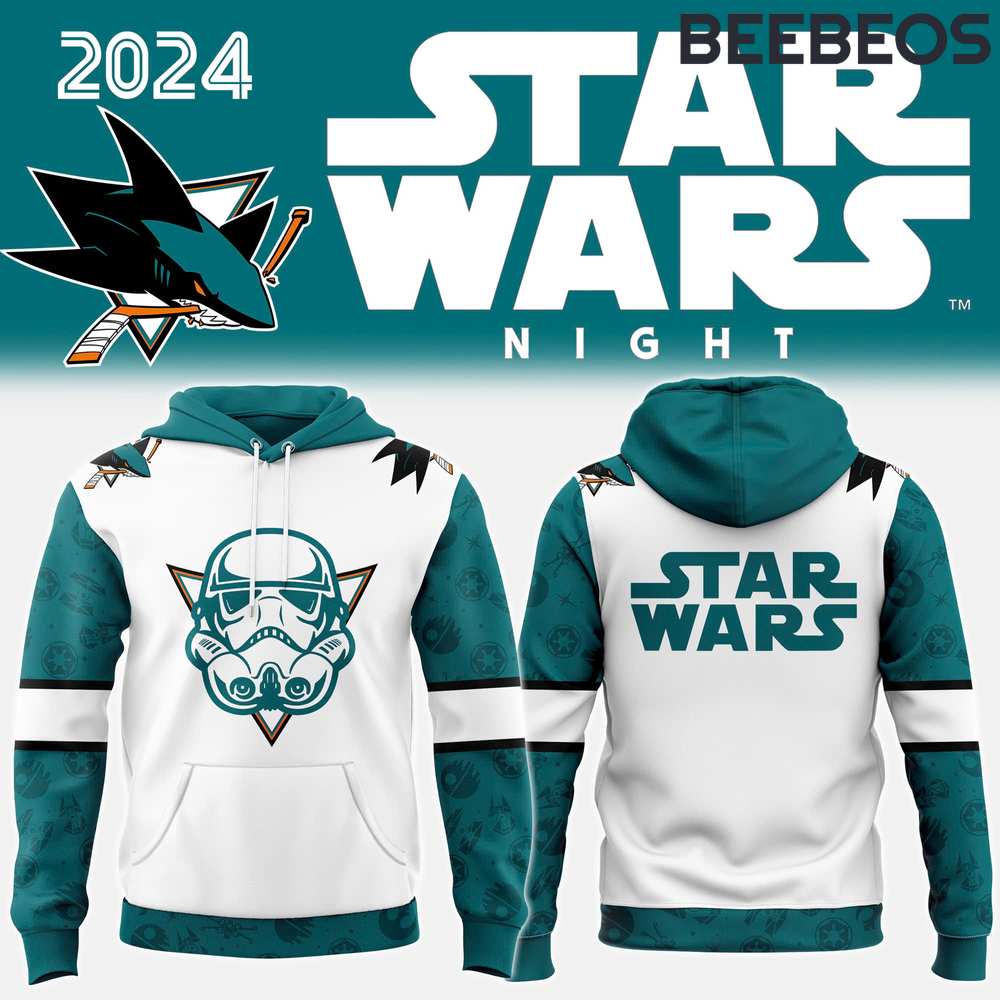 San Jose Sharks x Star Wars Night 2024 Hoodie