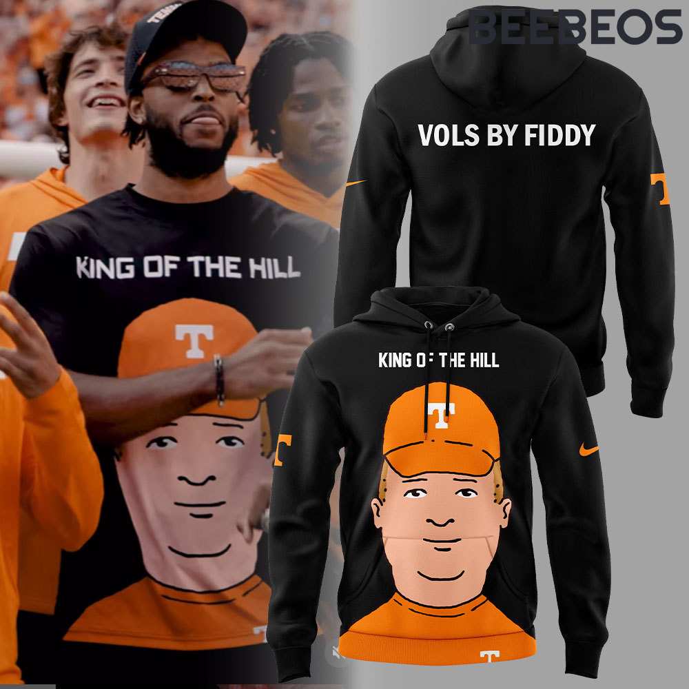 Tennessee Volunteers Basketball King Of The Hill Black Hoodie