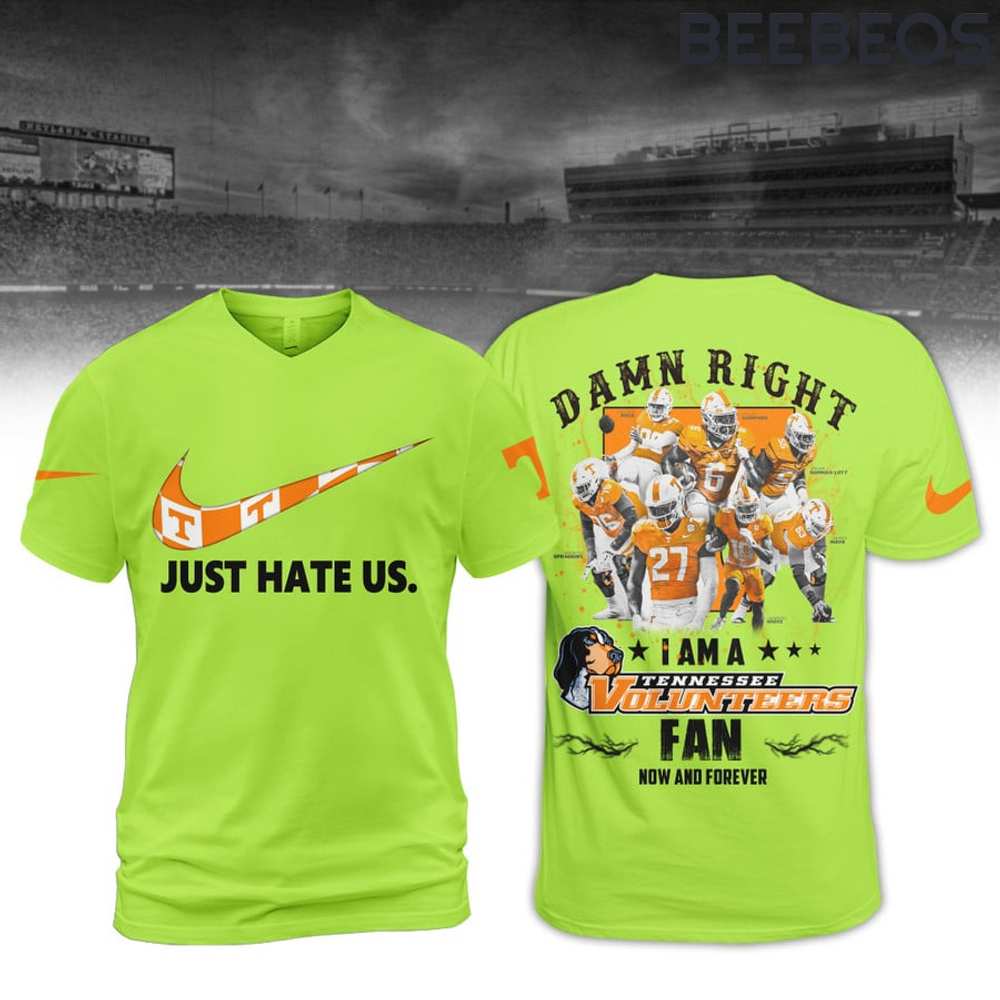 Tennessee Volunteers NCAA Just Hate Us T-Shirt