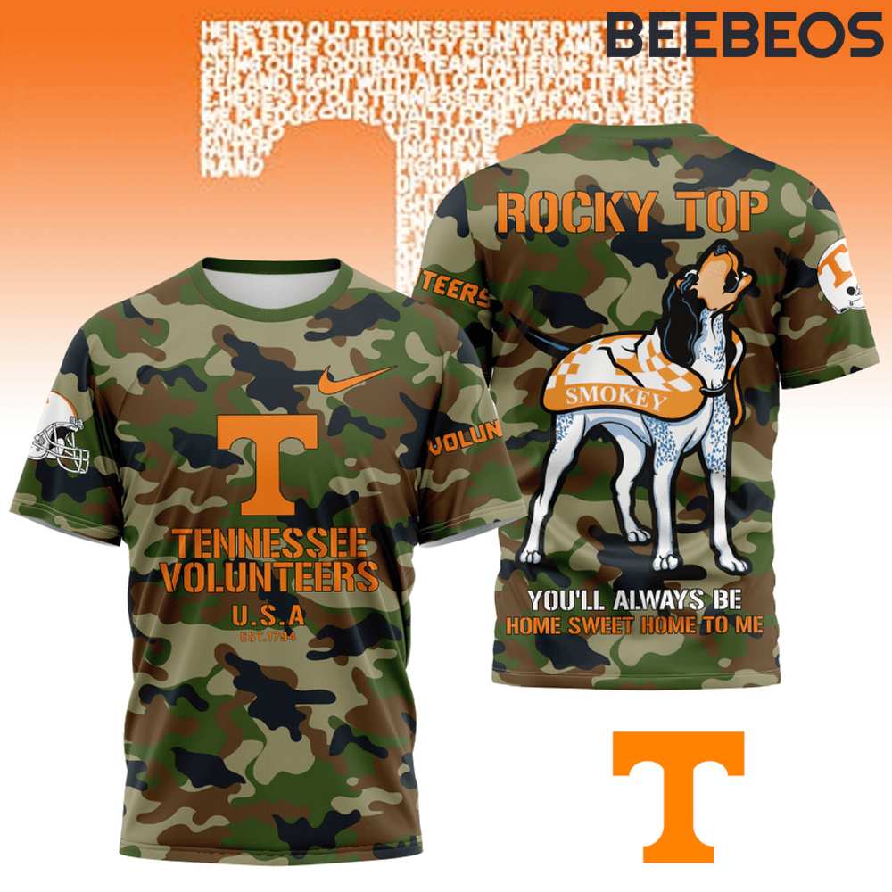 Tennessee Volunteers Rocky Top Camo T-Shirt