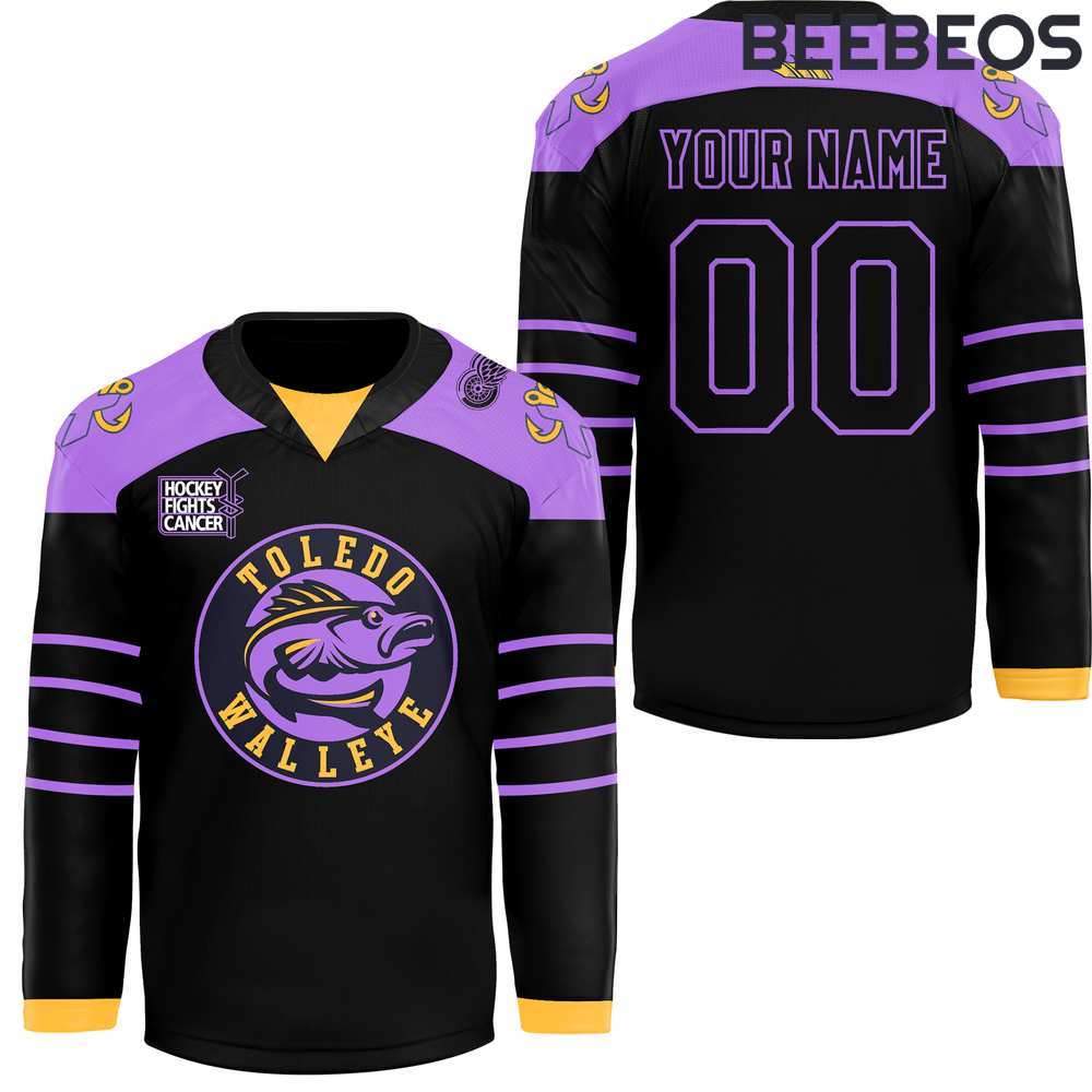 Toledo Walleye x Hockey Fight Cancer 2024 Hockey Jersey