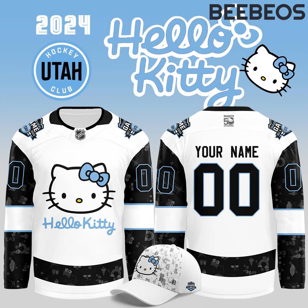 Utah Hockey Club x Hello Kitty 50th Anniversary Black Hockey Jersey