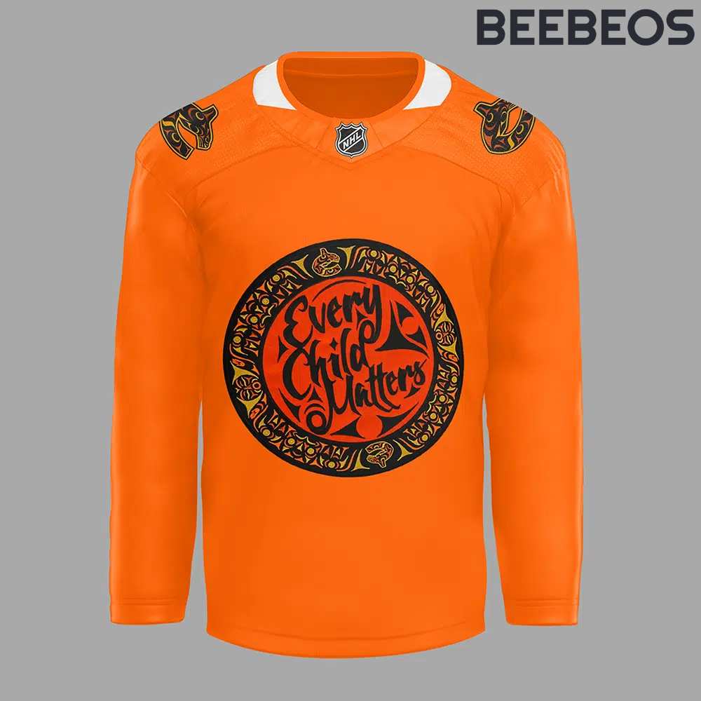 Vancouver Canucks Truth and Reconciliation Orange Shirt Day Hockey Jersey