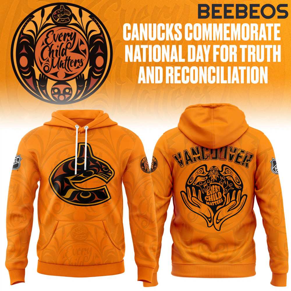 Vancouver Canucks Truth and Reconciliation Orange Shirt Day Hoodie