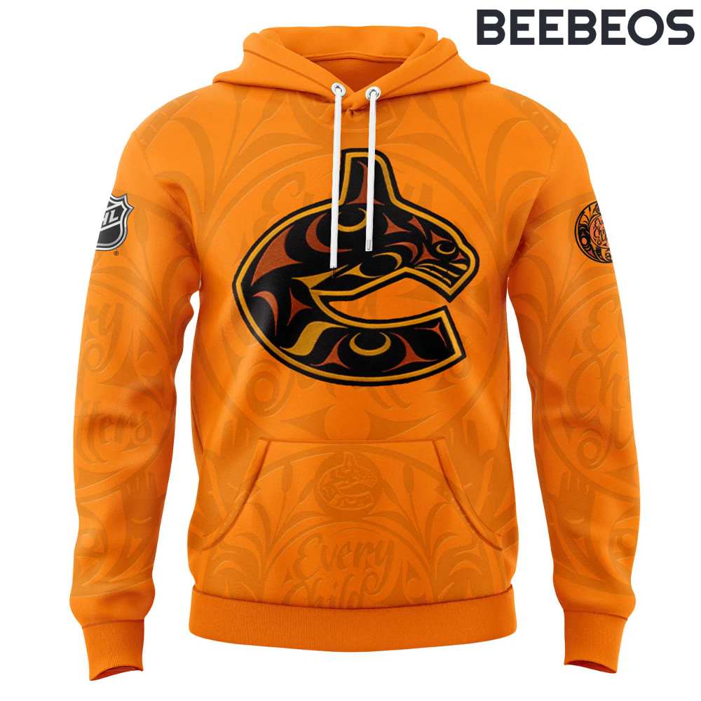 Vancouver Canucks Truth and Reconciliation Orange Shirt Day Hoodie