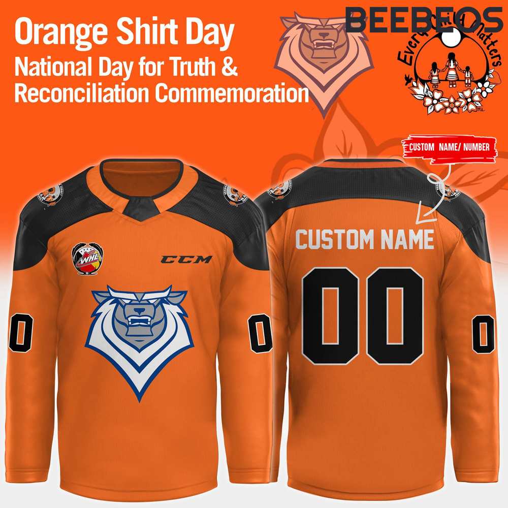 Victoria Royals Truth and Reconciliation Orange Shirt Day Hockey Jersey