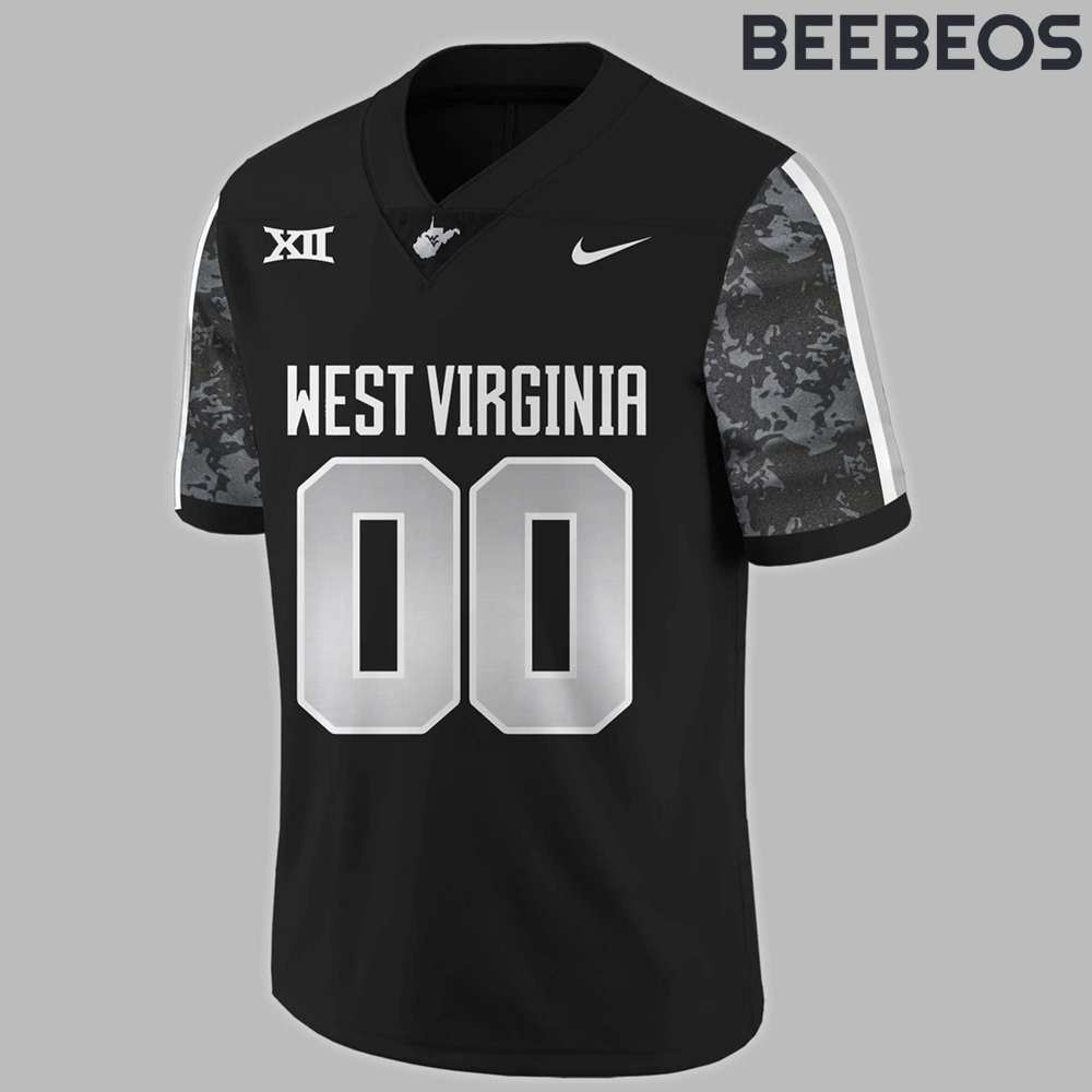 West Virginia Mountaineers 2024 Coal Rush Blackout Football Jersey