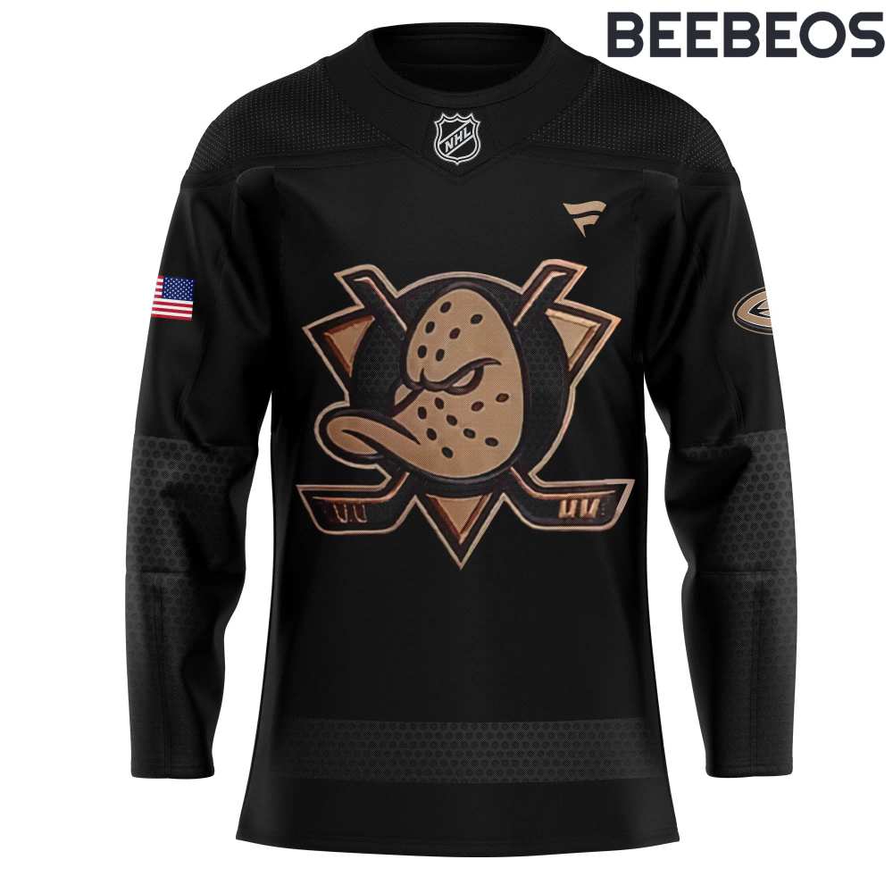 Anaheim Ducks Military Threads Black Limited Edition Jersey