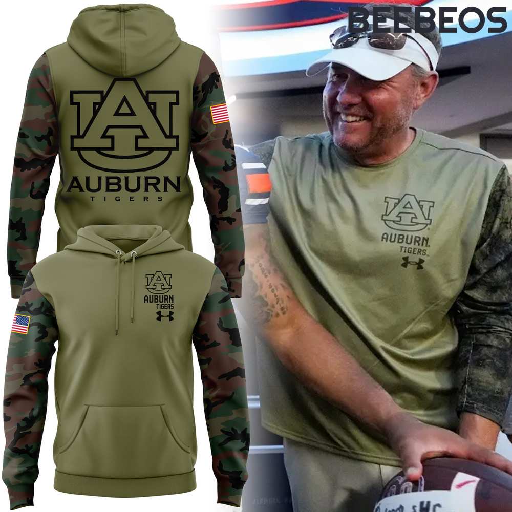 Auburn Tigers Football Military Appreciation Camo Hoodie