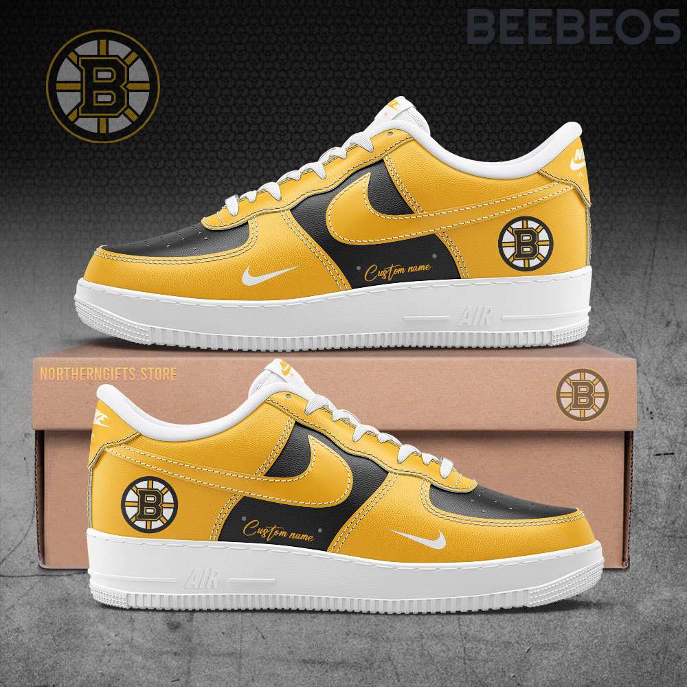 Boston Bruins NHL Special Edition Air Force 1 Shoes