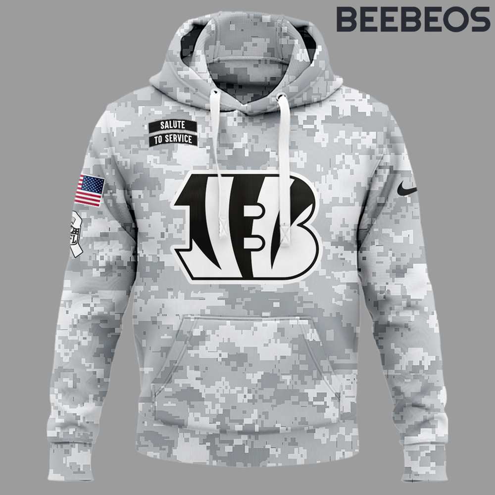 Cincinnati Bengals Salute to Service Honoring Our Troops Hoodie