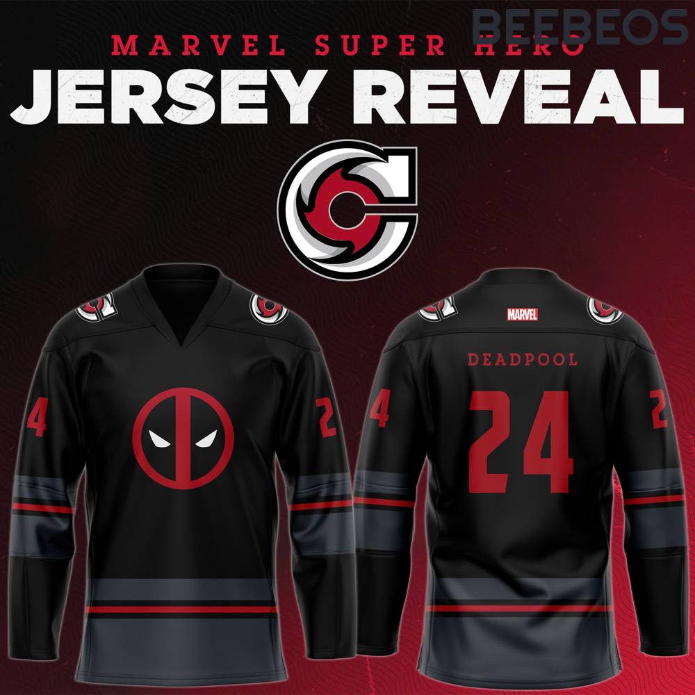 Cincinnati Cyclones x Super Hero Night Deadpool Limited Edition Hockey Jersey