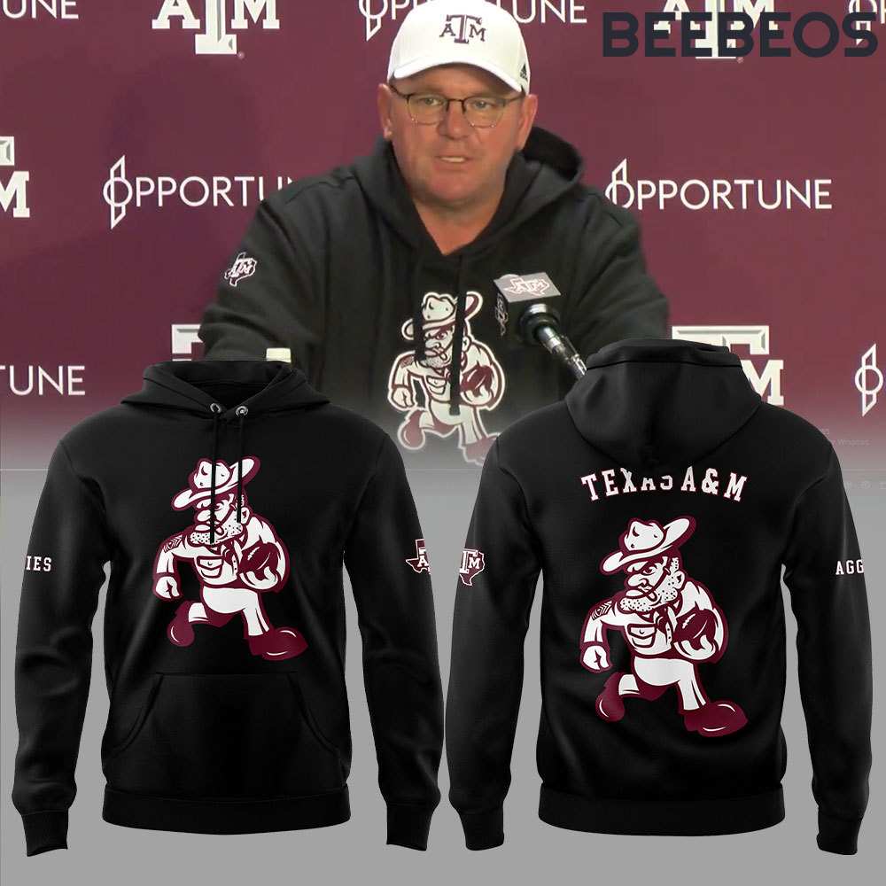 Coach Mike Elko Texas A&M Aggies Football Black Hoodie