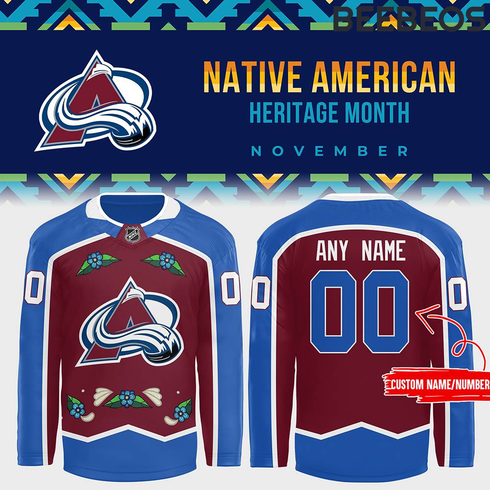 Colorado Avalanche NHL Native American Heritage Month Hockey Jersey