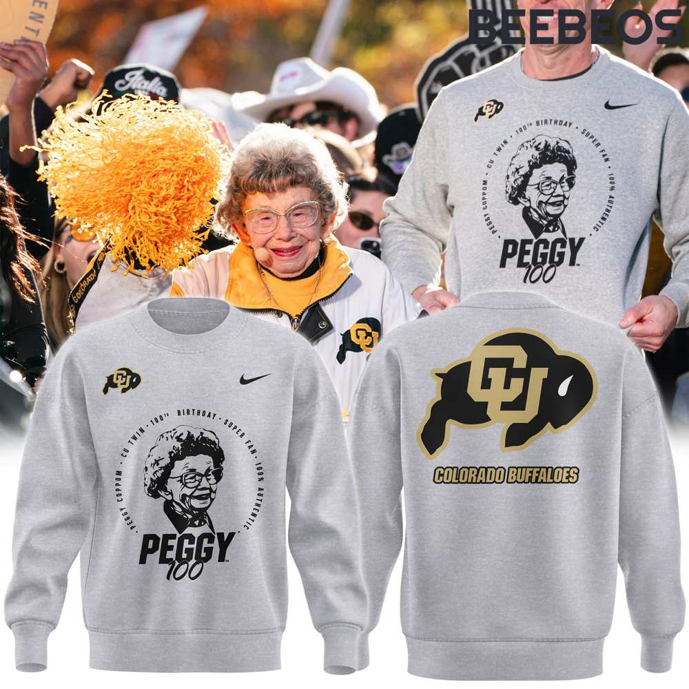 Colorado Buffaloes Happy 100th Birthday Miss Peggy Sweatshirt