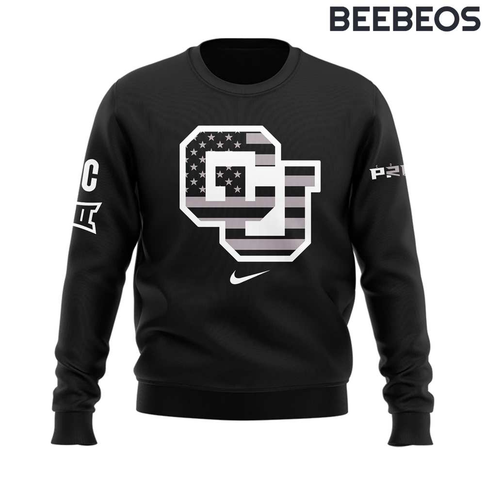 Colorado Buffaloes NCAA Salute to Service Black Sweatshirt