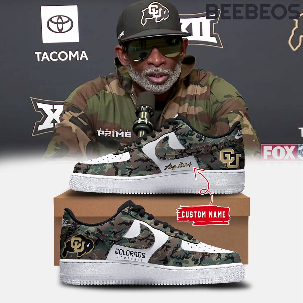 Colorado Buffaloes Salute To Service Camo Air Force 1 Shoes