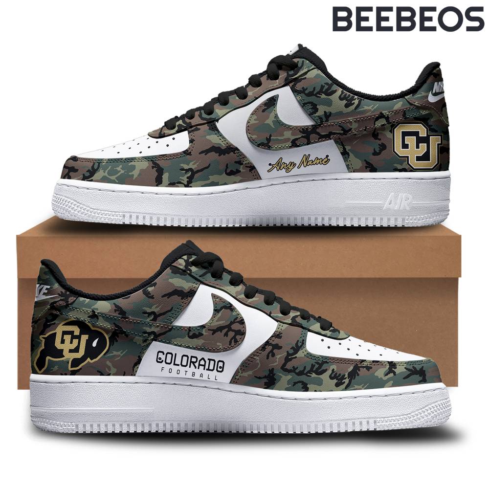 Colorado Buffaloes Salute To Service Camo Air Force 1 Shoes