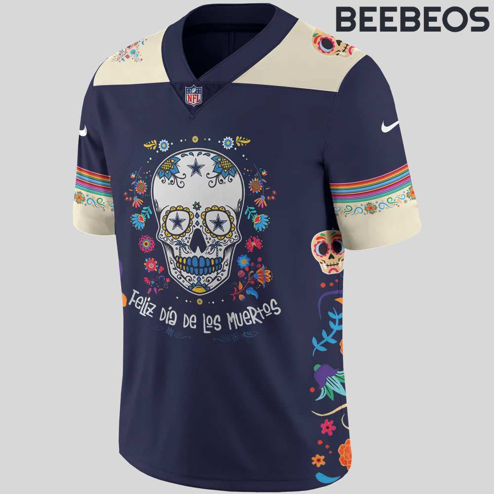 Dallas Cowboys NFL Dia De Los Muertos Football Jersey