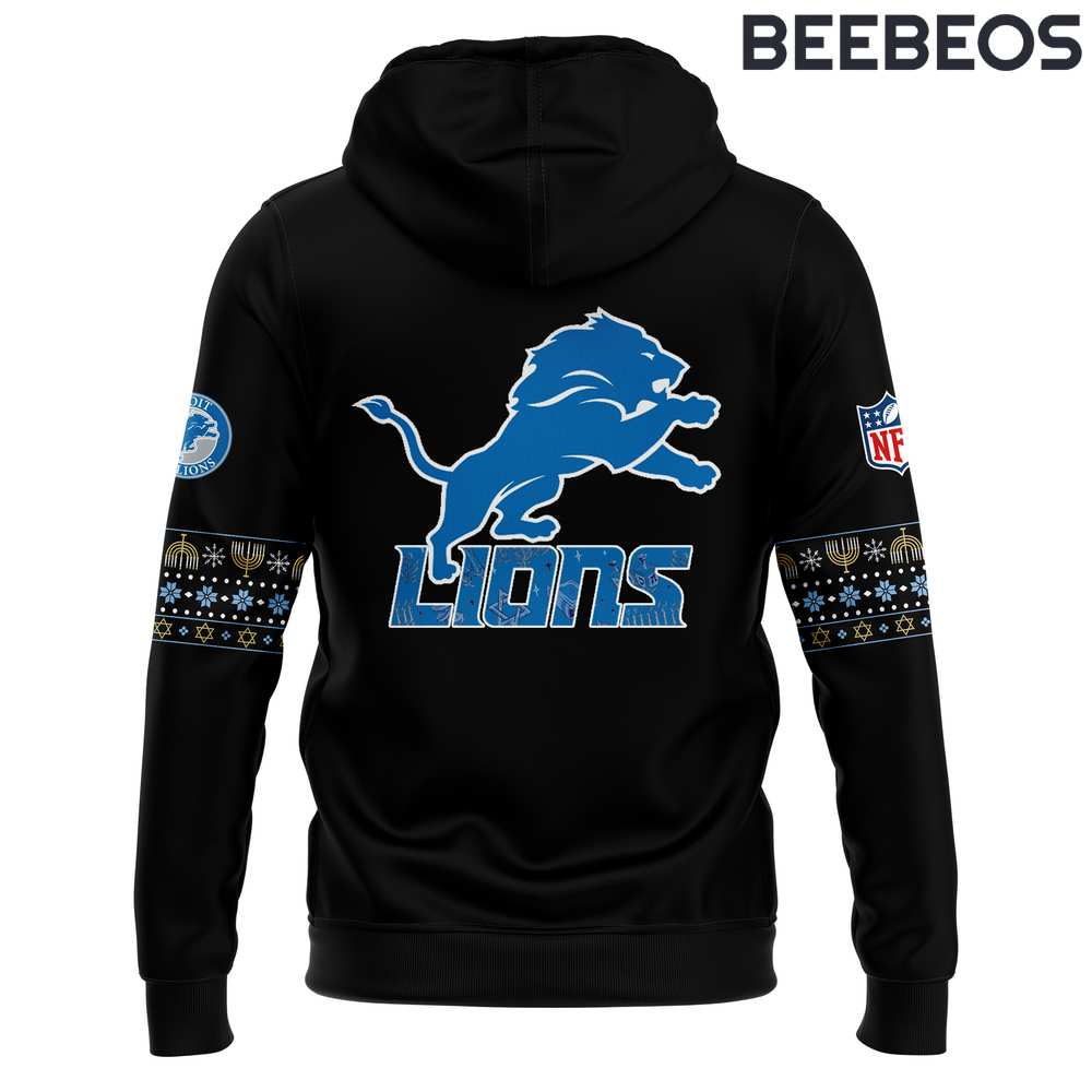 Detroit Lions Happy Hanukkah Holliday Limited Edition Hoodie