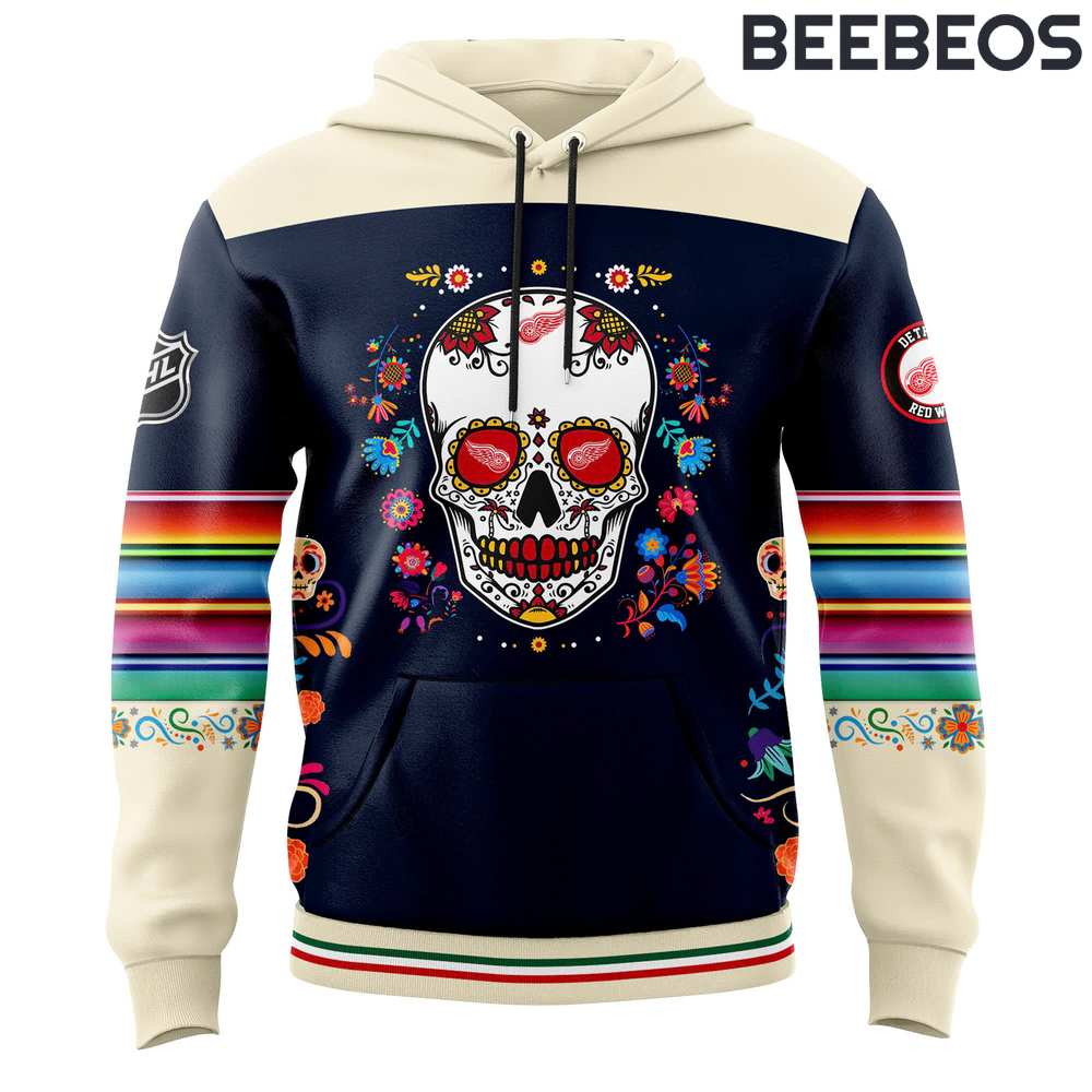 Detroit Red Wings Dia De Los Muertos Limited Edition Hoodie