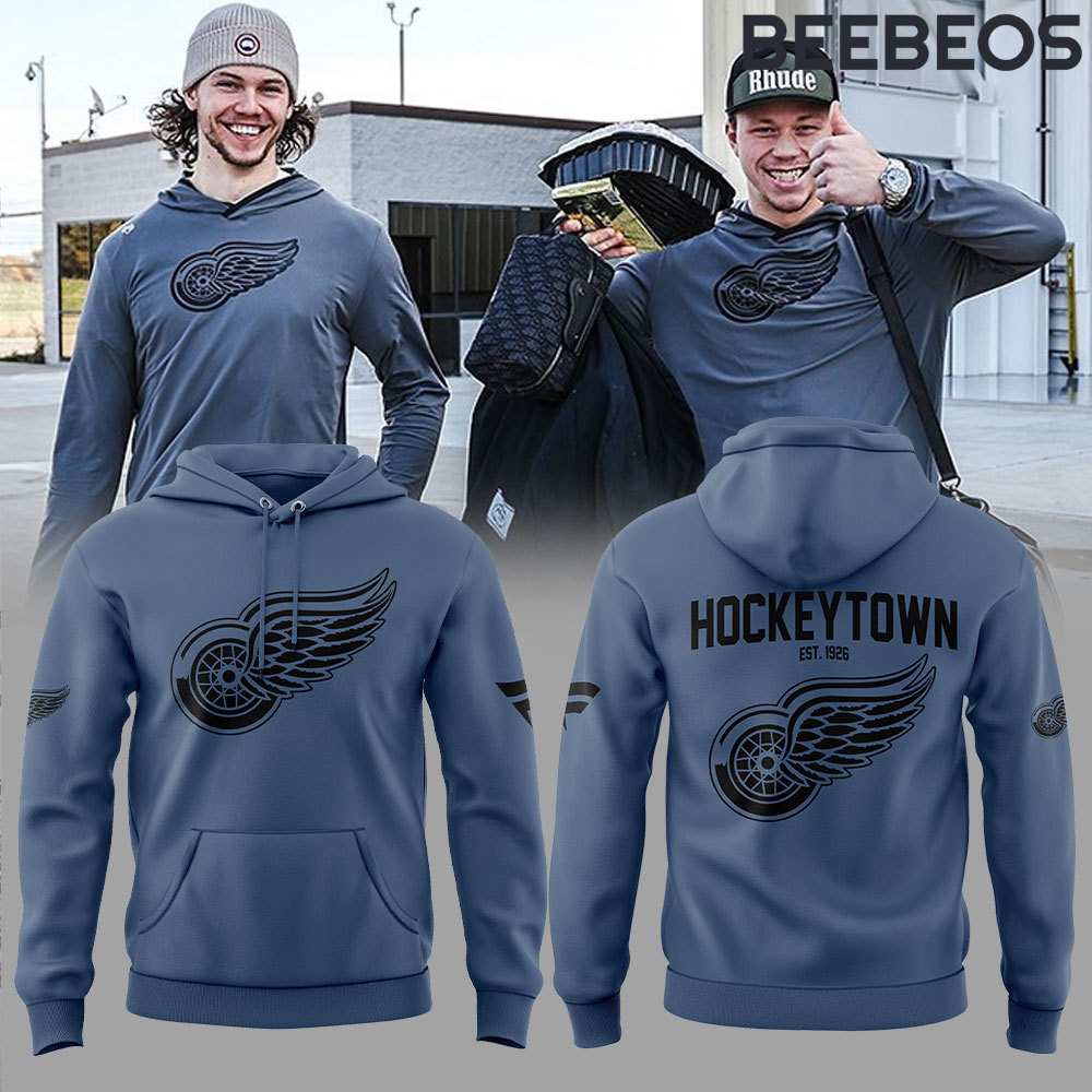 Detroit Red Wings Hockey Town Hoodie Pants Cap