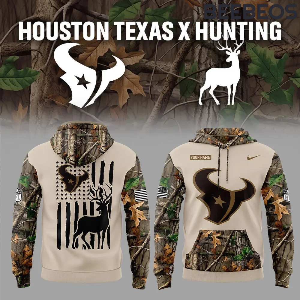 Houston Texans NFL x Hunting Camo Hoodie