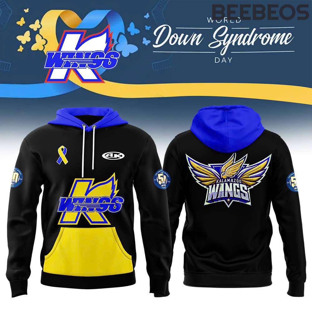 Kalamazoo Wings x World Down Syndrome Day Black Hoodie