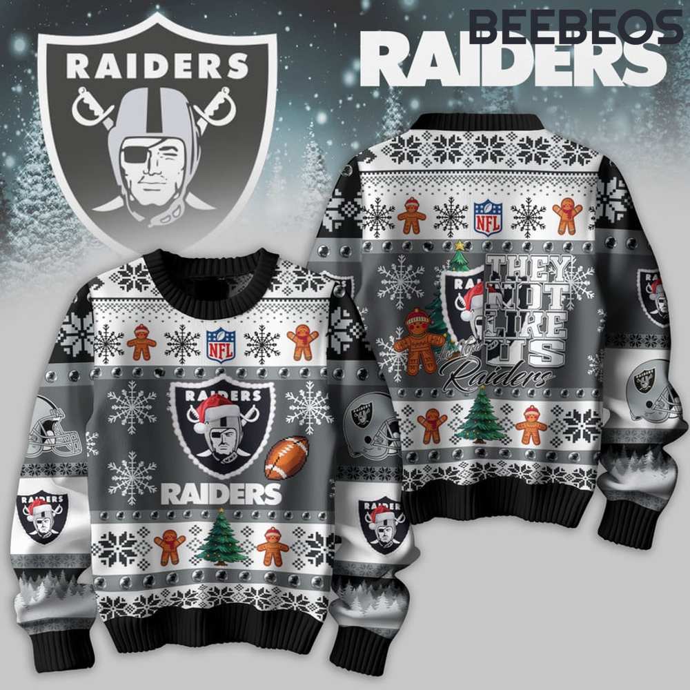 Las Vegas Raiders They Not Like Us Ugly Christmas Sweater