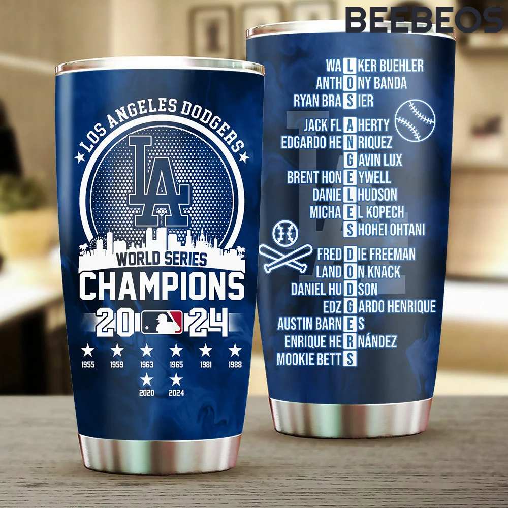 Los Angeles Dodgers 2024 World Series Champions Tumbler