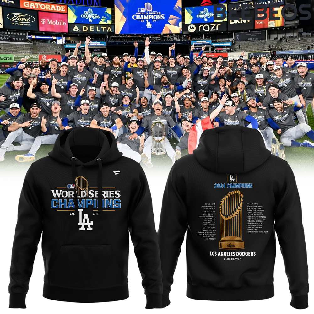 Los Angeles Dodgers 2024 Job Finished Hoodie